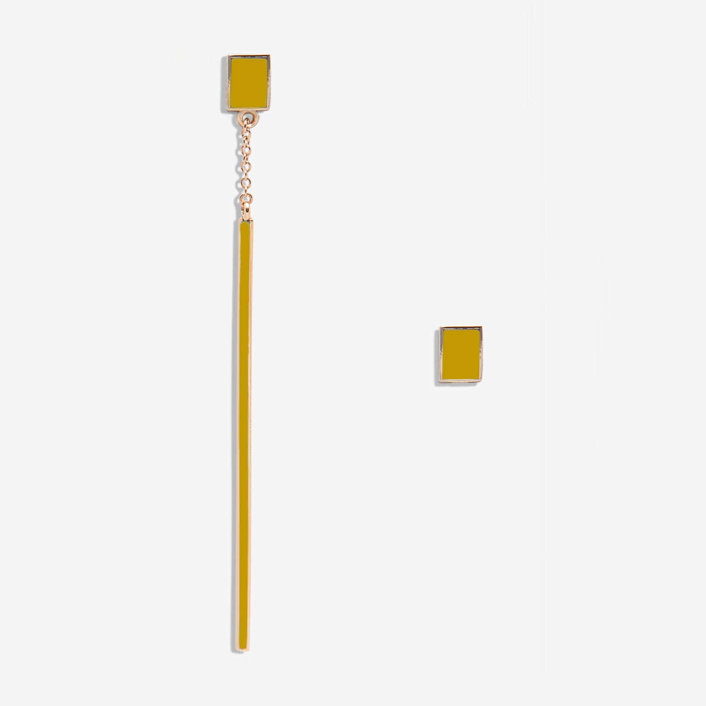 Floating mustard pendant + rectangle