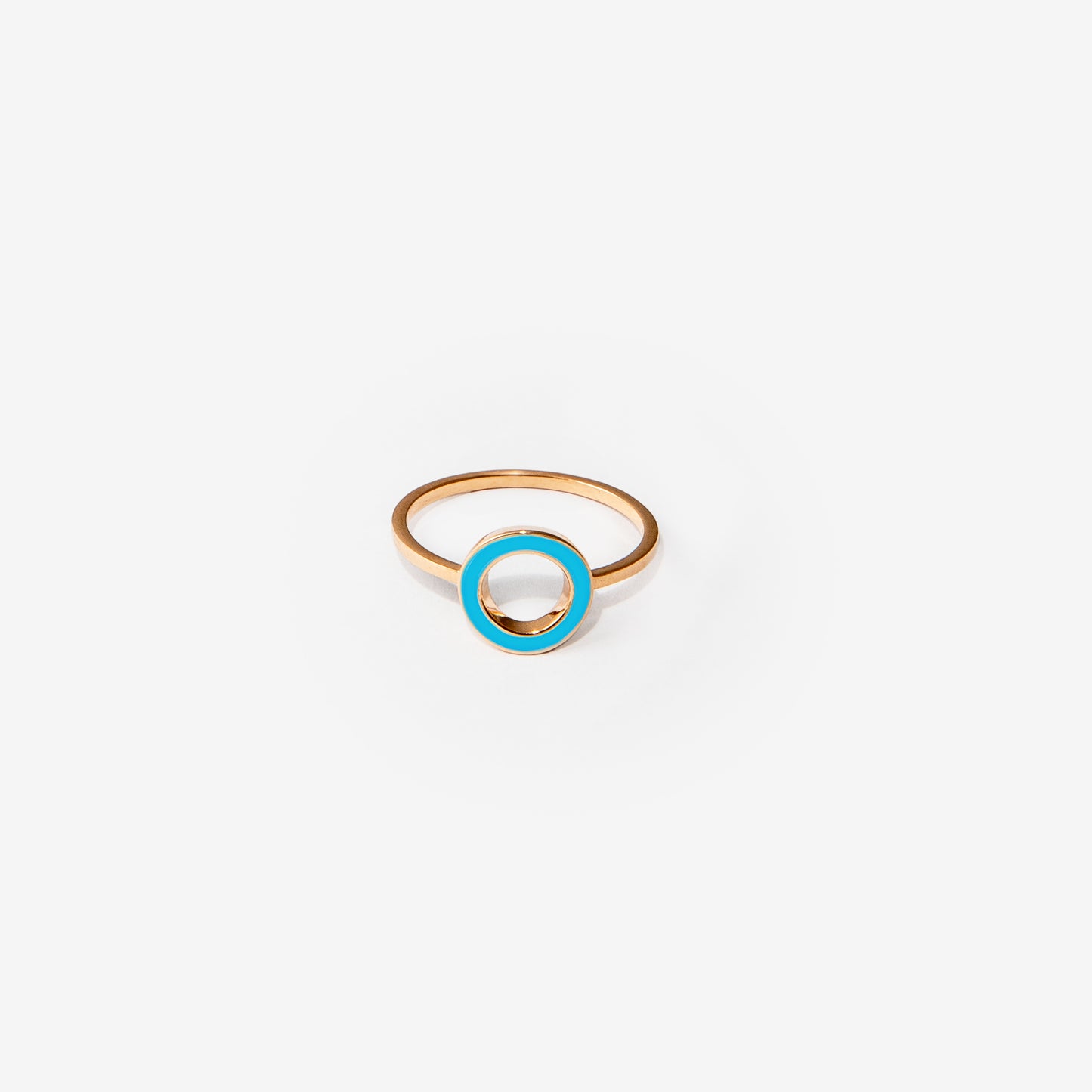 Frame round light blue