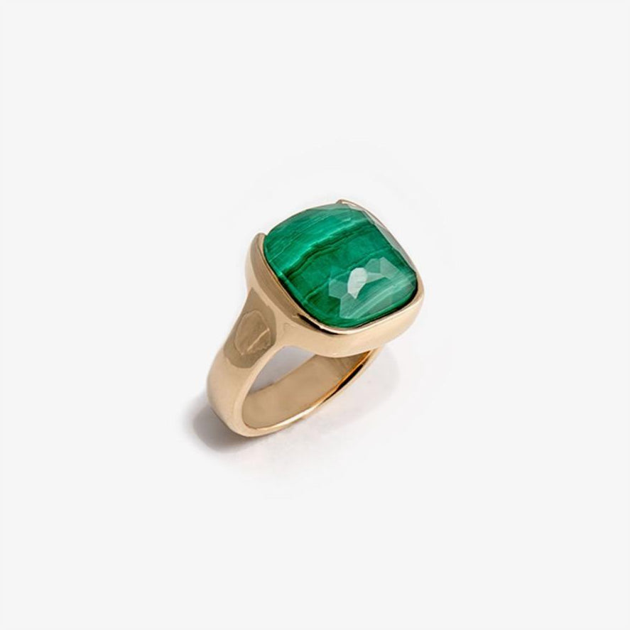 Malachite and Rock Crystal
