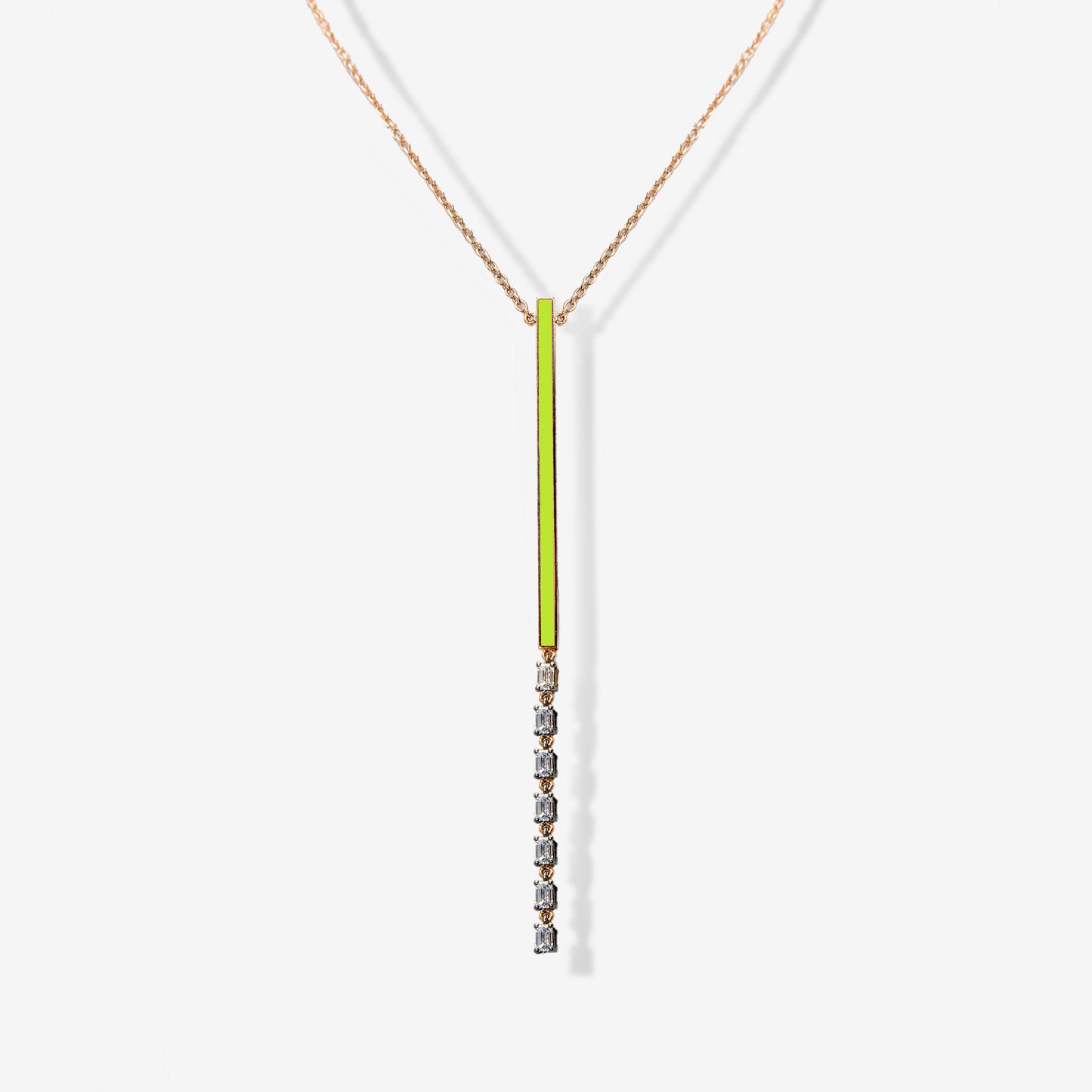 COLLANA IN ORO CON DIAMANTI E SMALTO