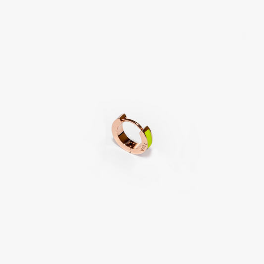 SINGLE LIME GREEN EARRING - INSIDE THE COLOR