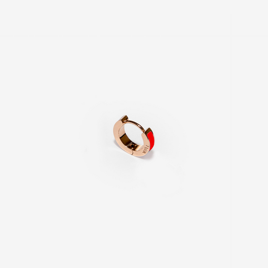 SINGLE RED EARRING - INSIDE THE COLOR