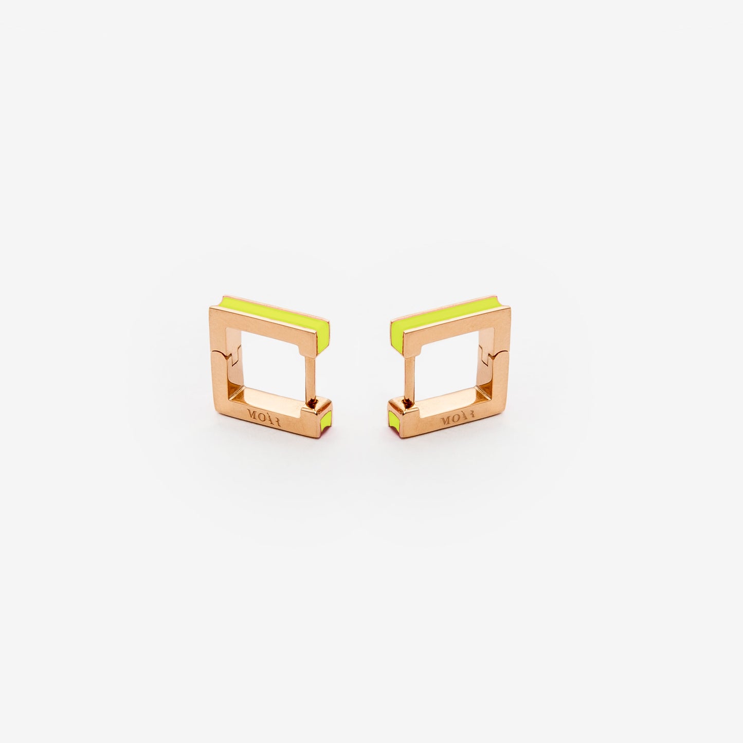 ORECCHINI SQUARE VERDE LIME