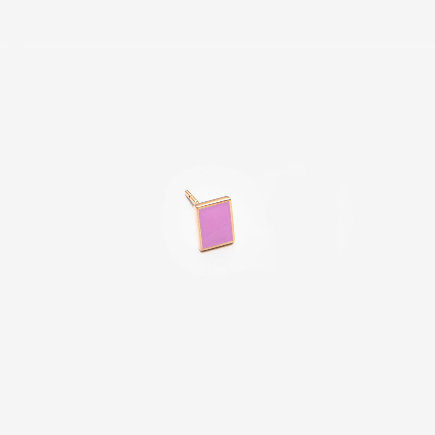 Светло-розовая моно-серьга Floating