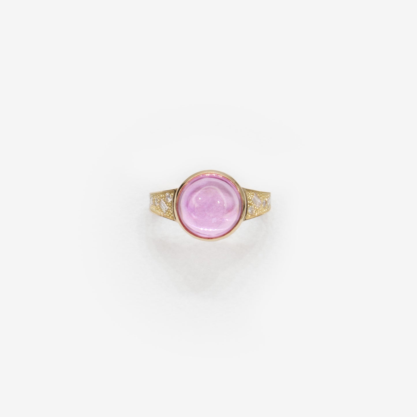 Anello con Zaffiro Rosa naturale