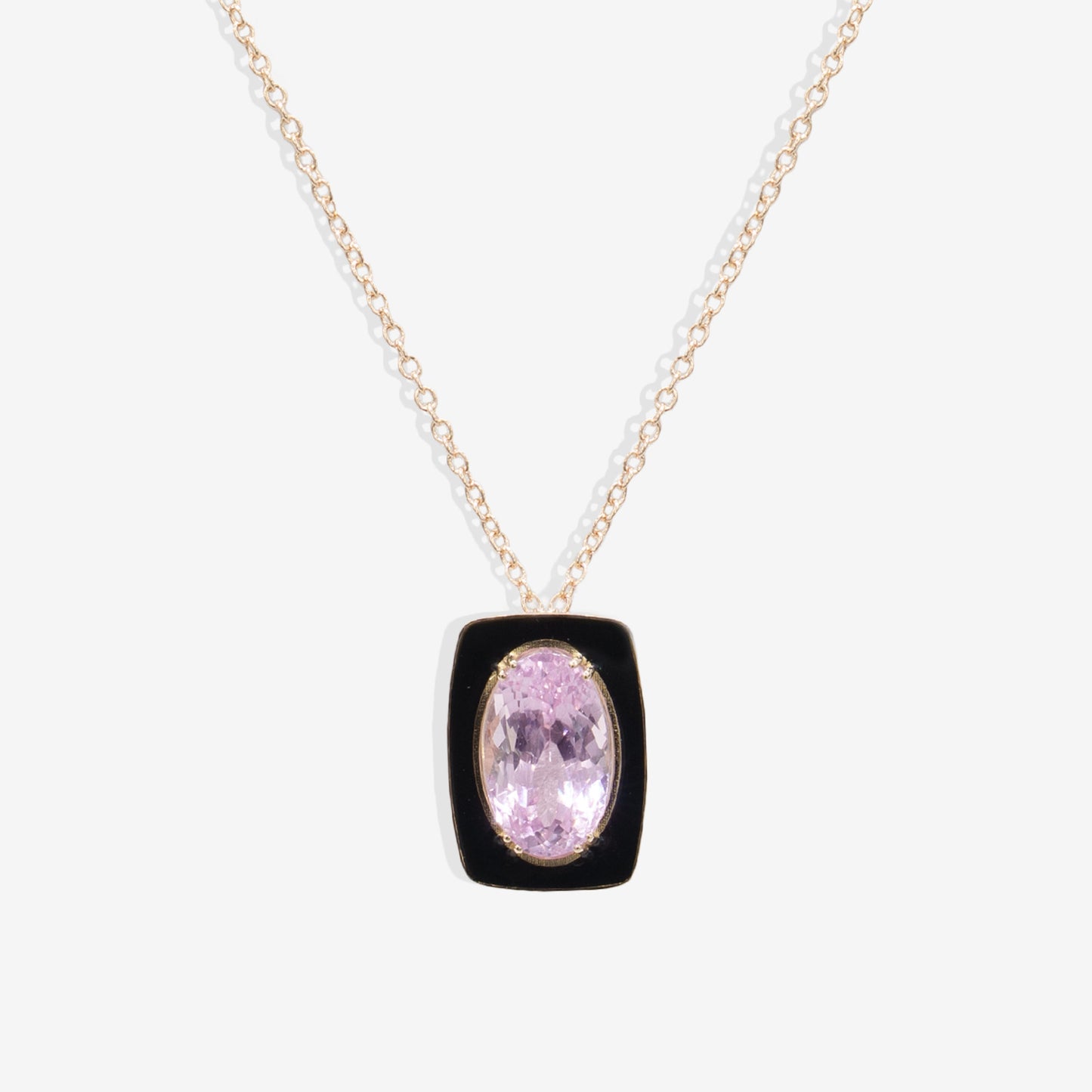 Collana con Kunzite Naturale