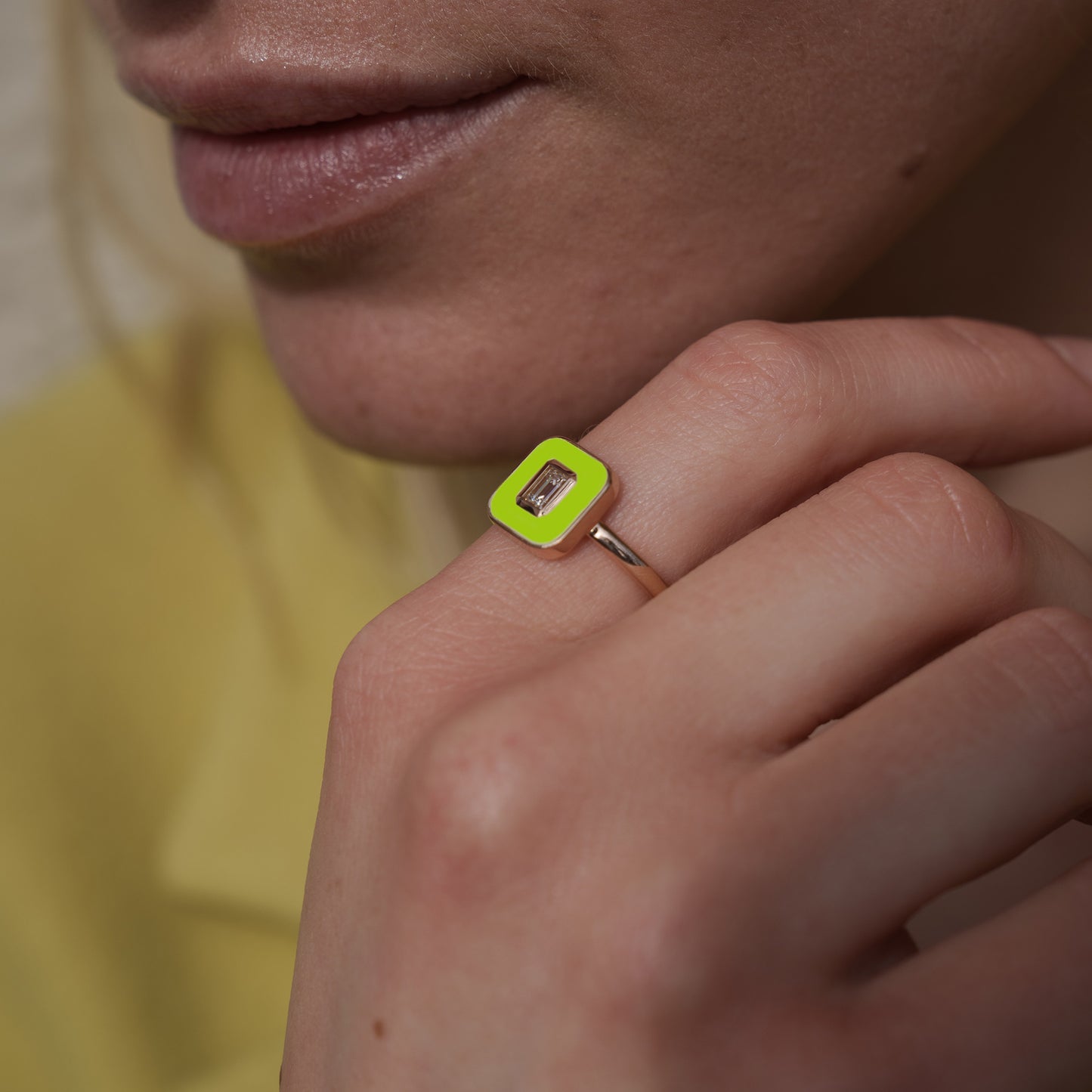 ANELLO VERDE LIME - FLAT