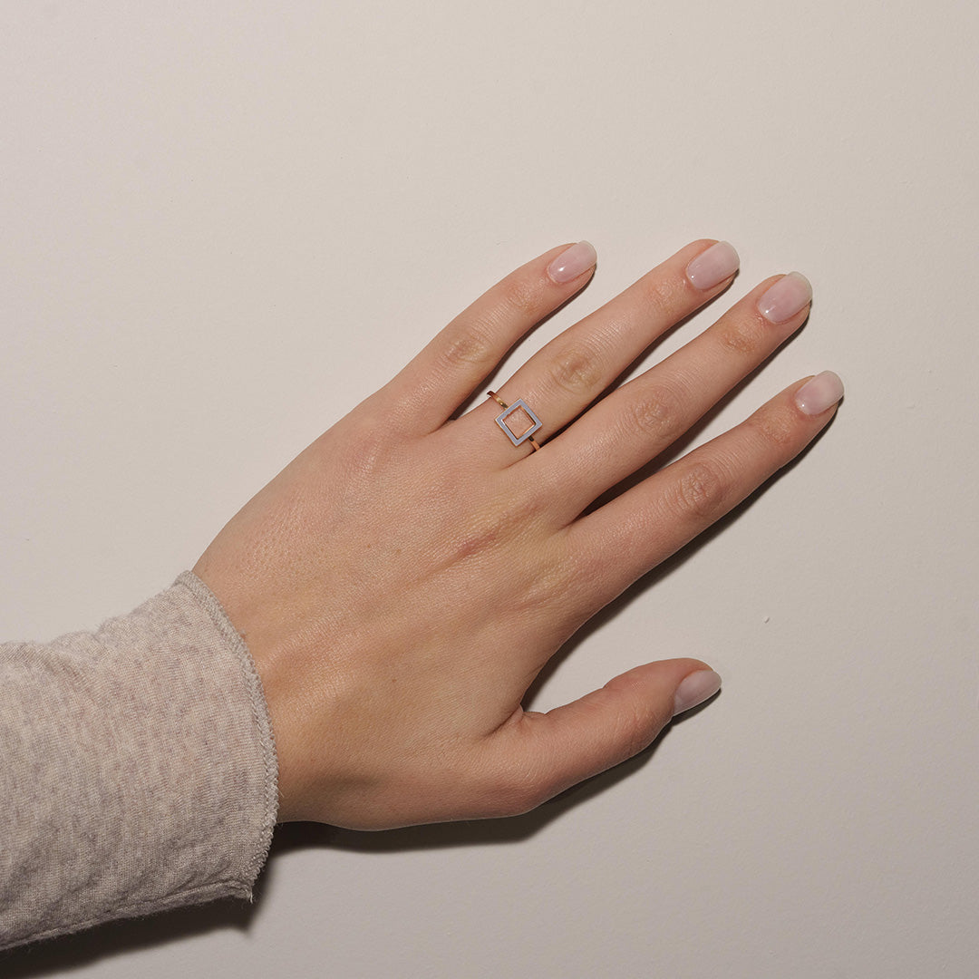 ANELLO QUADRATO COOL GRAY - FRAME