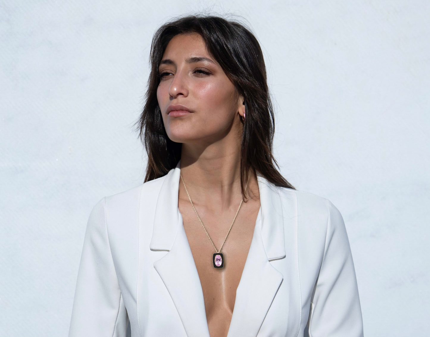 Collana con Kunzite Naturale