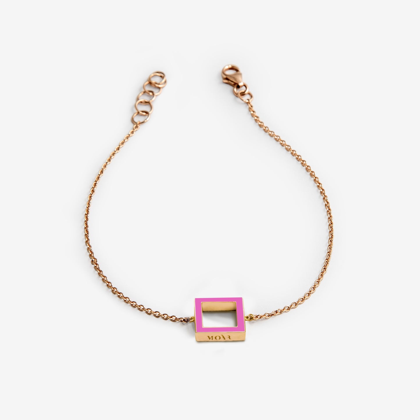 BRACCCIALE ROSA CHIARO SQUARE