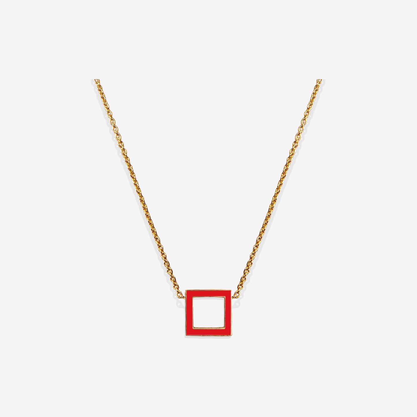 COLLANA ROSSO SQUARE