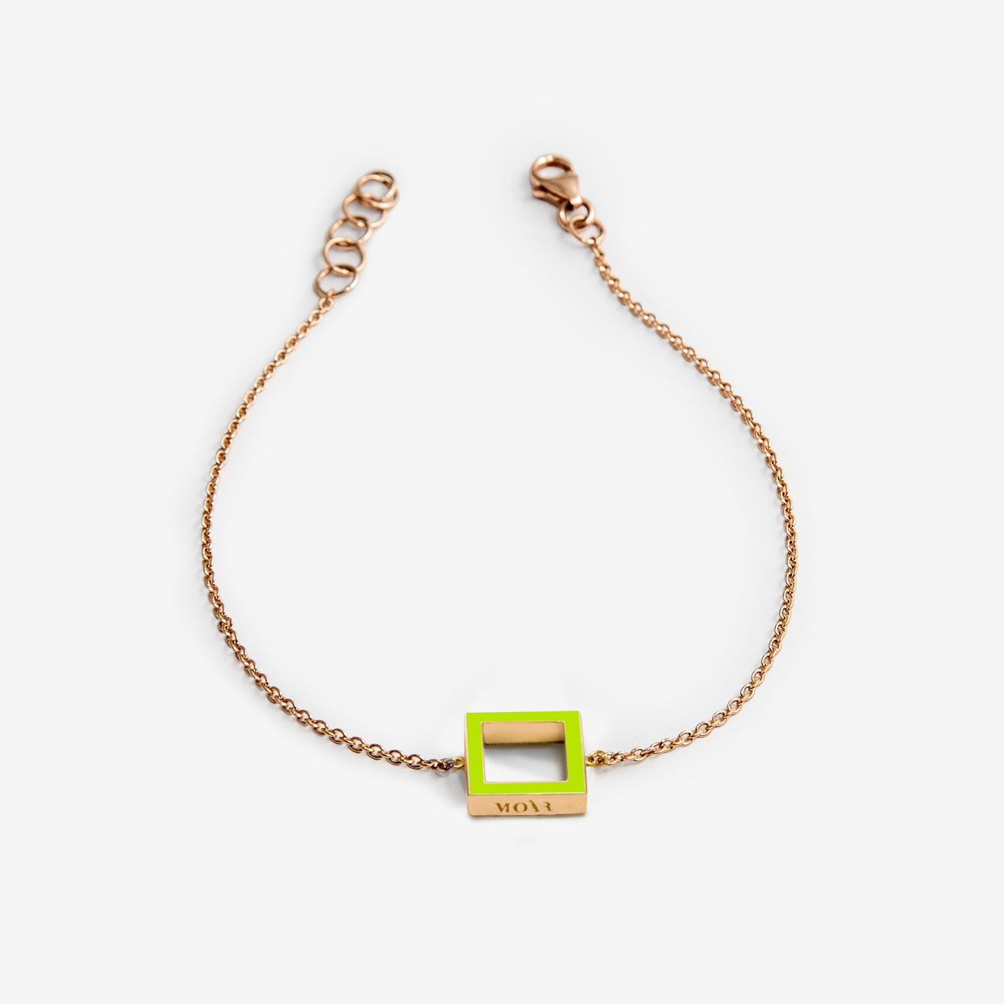BRACCIALE VERDE LIME SQUARE