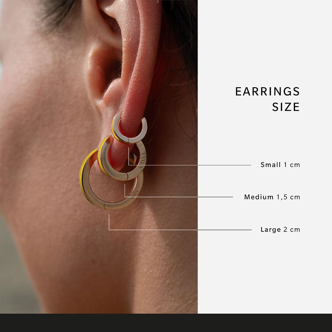 MONO ORECCHINO GIALLO - INSIDE THE COLOR