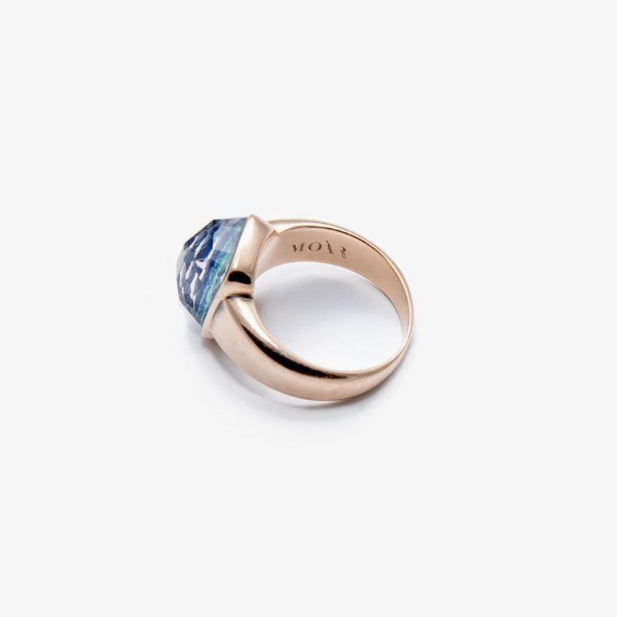 AZURITE-MALACHITE AND ROCK CRYSTAL