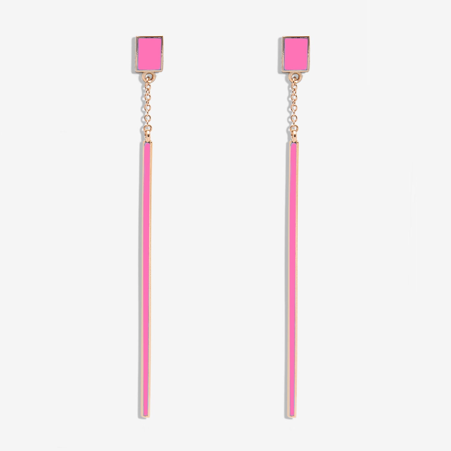 PENDENTI ROSA FLUO - FLOATING EARRINGS
