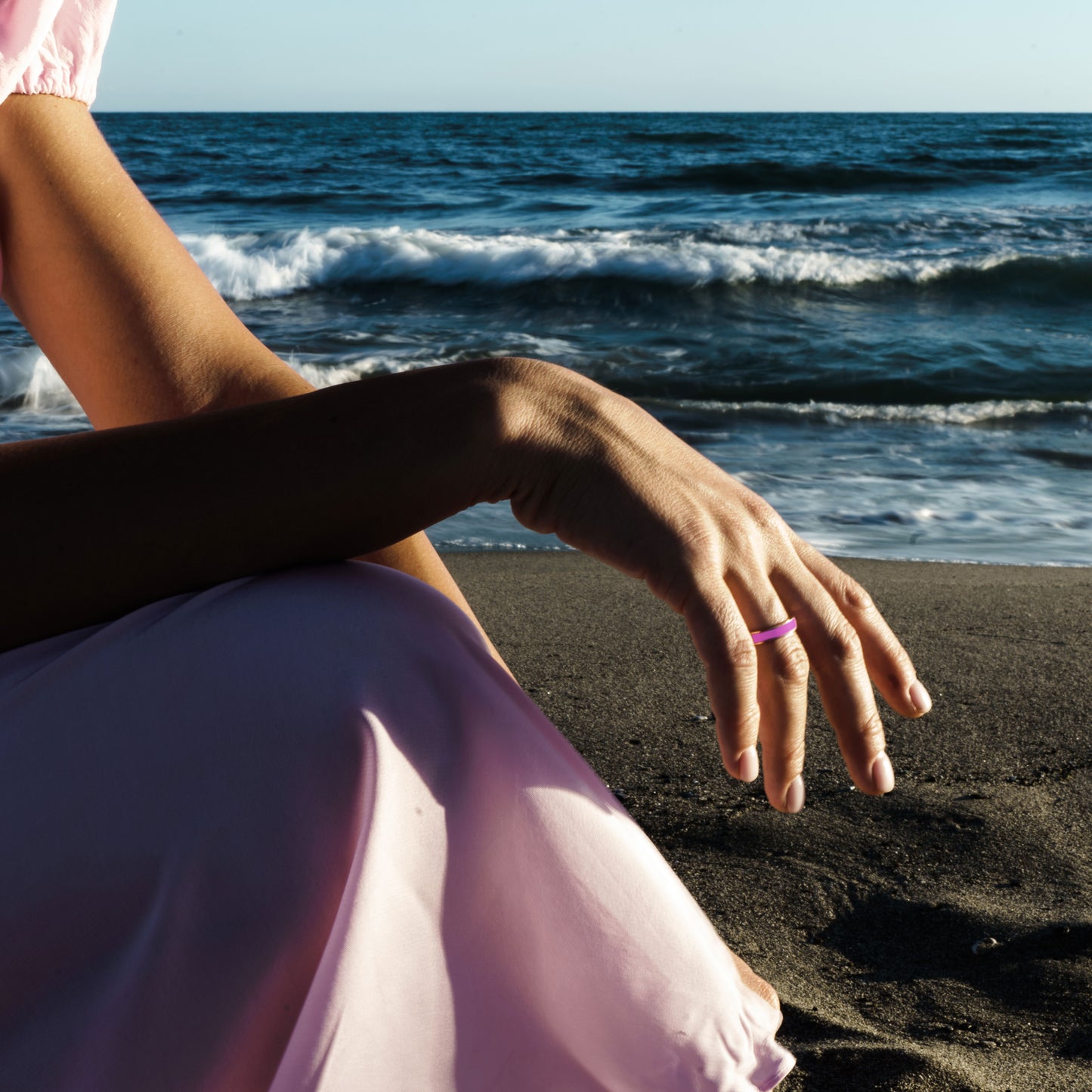 VERETTA IN ORO ROSA E SMALTO ROSA FLUO