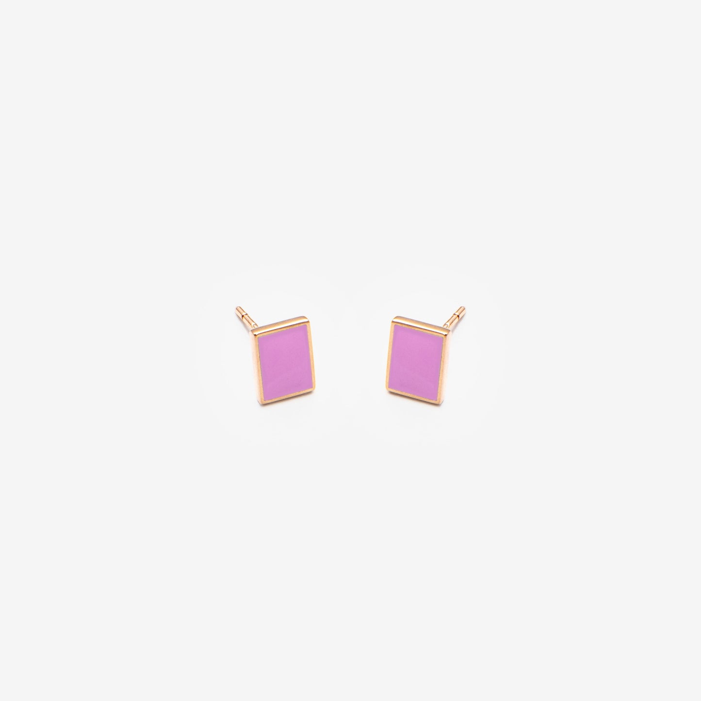 LIGHT PINK FLOATING RECTANGLES EARRINGS