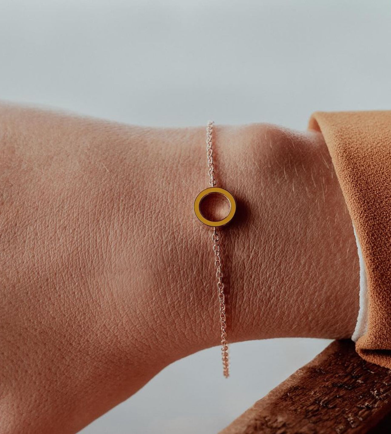 Inside mustard bracelet