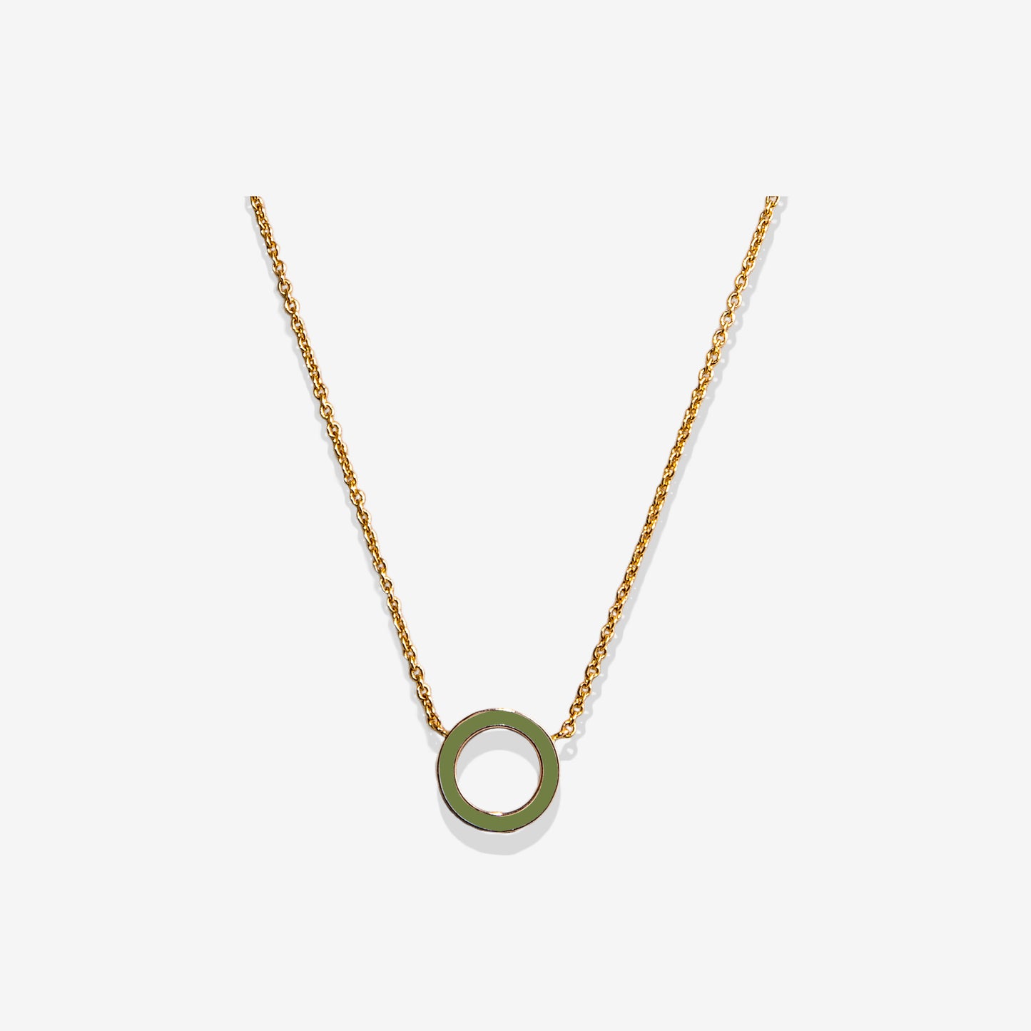 Inside green necklace