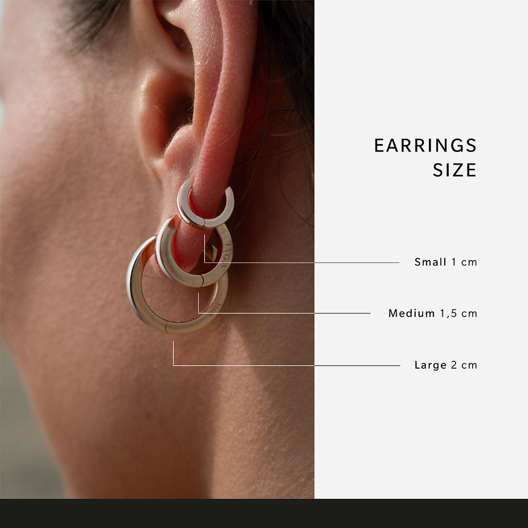 Inside white single earring