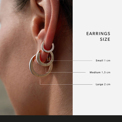 Inside white single earring