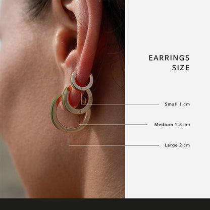 Green mono earring Inside