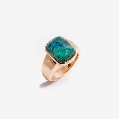Chrysocolla and Rock Crystal