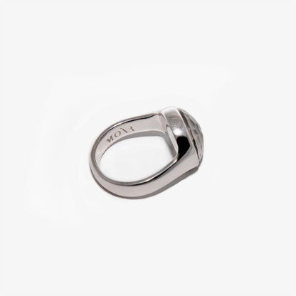Grey Mother of Pearl and Rock Crystal