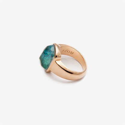 Chrysocolla and Rock Crystal