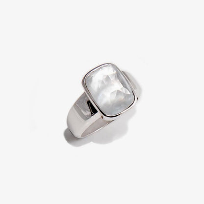 Mother-of-pearl and rock crystal