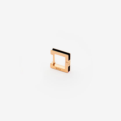 Square black earring