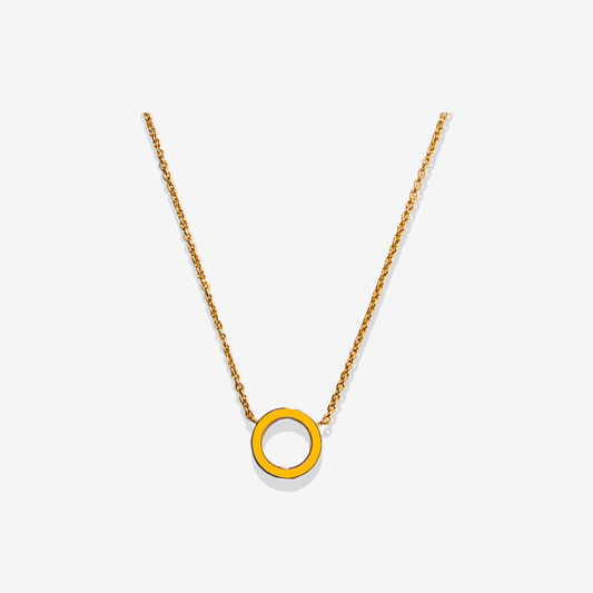 Inside yellow necklace