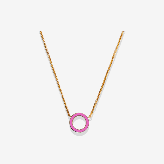 Inside light pink necklace