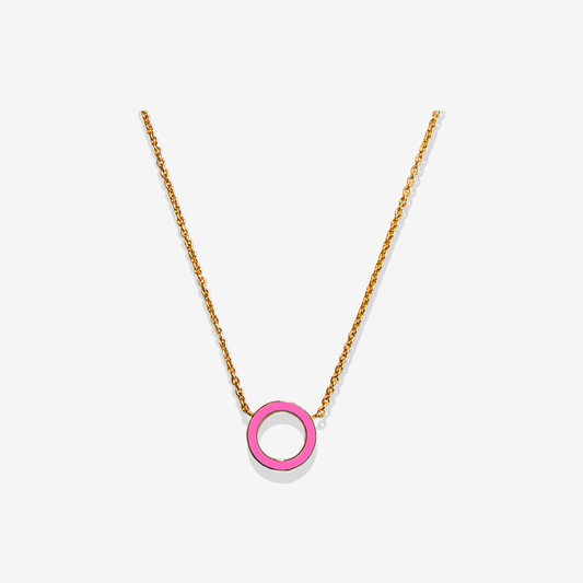 Inside fluo pink necklace