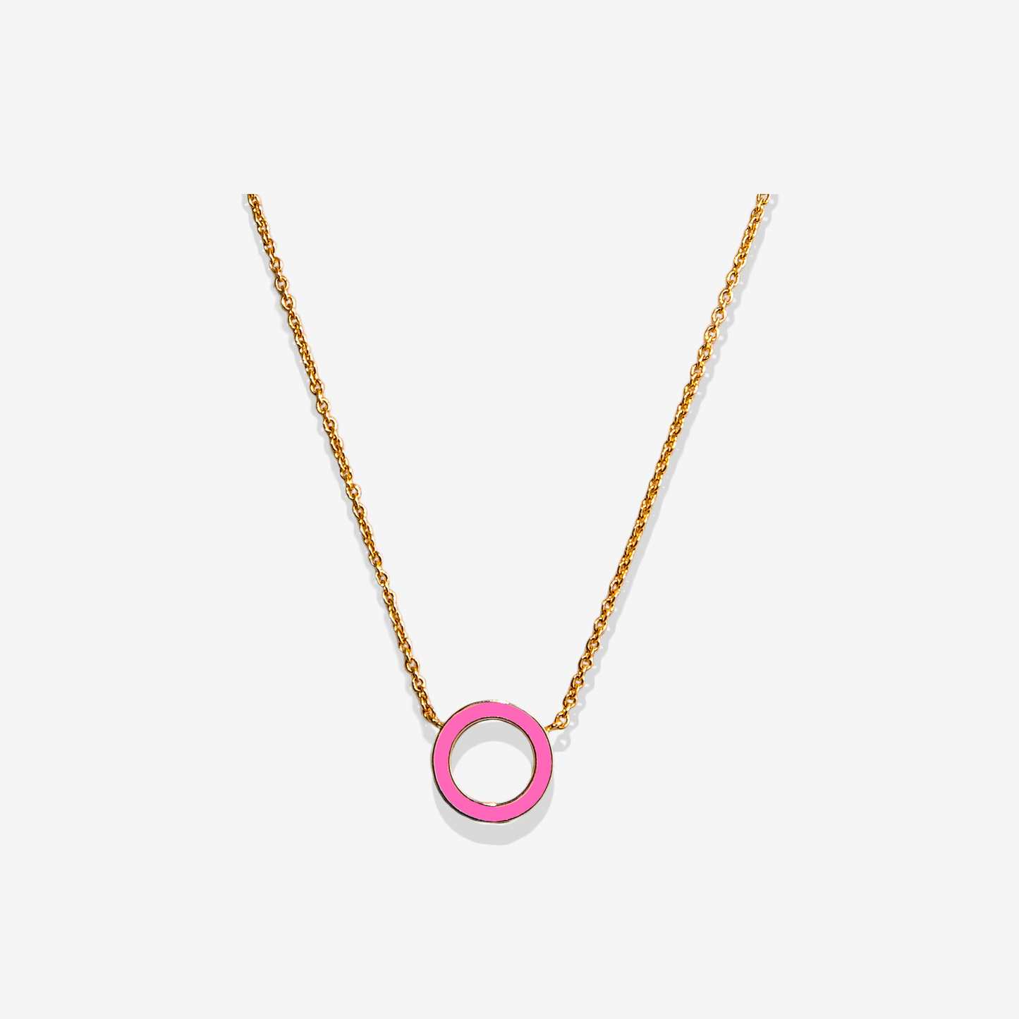 Inside fluo pink necklace
