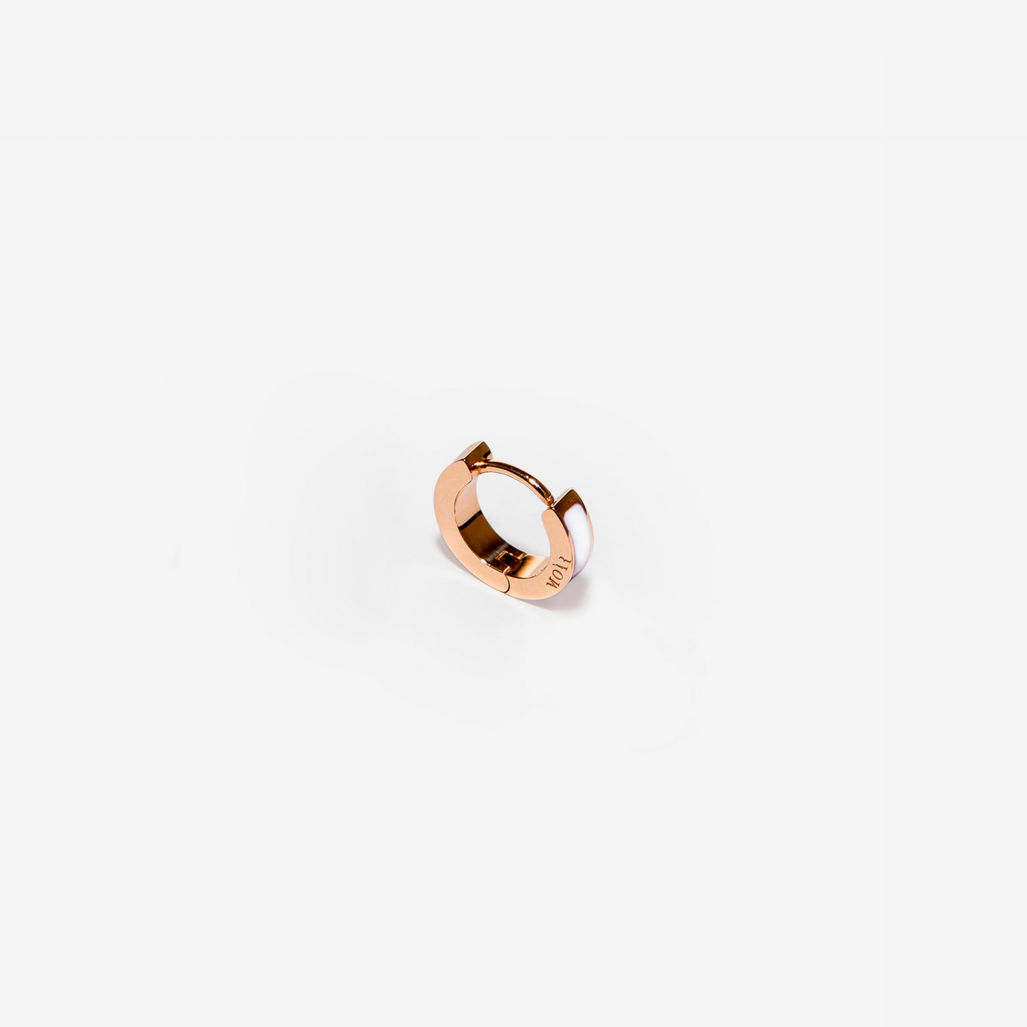 Inside white single earring