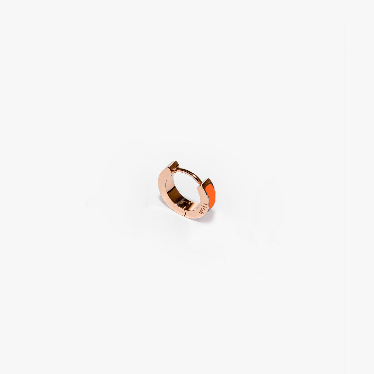 Inside orange single earring