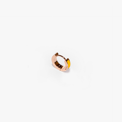 Inside yellow single earring