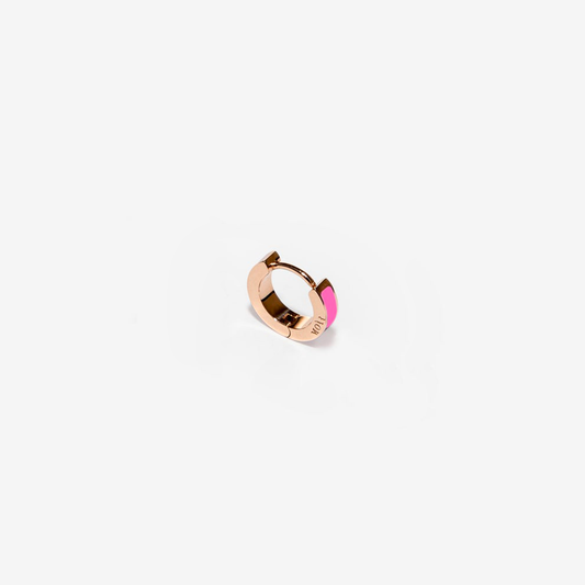 Inside fluo pink single earring