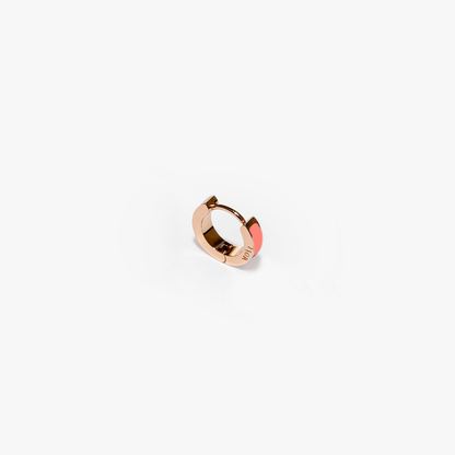 Inside salmon pink single earring