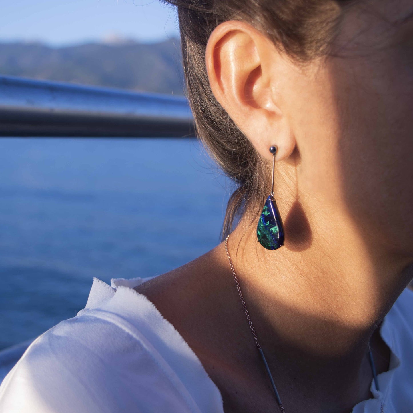 earrings-gold-stones-sapphire-design-italian