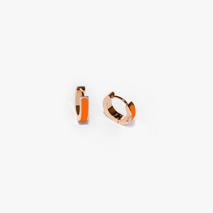 Inside orange earrings