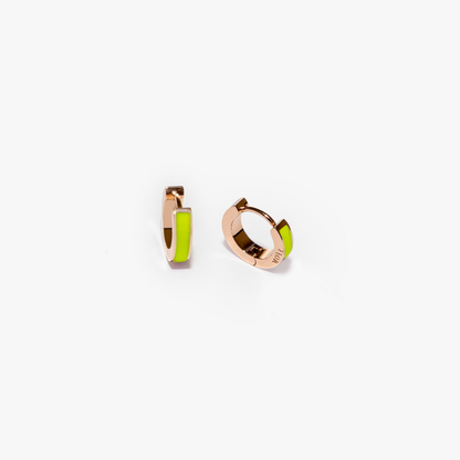 Inside lime green earrings 