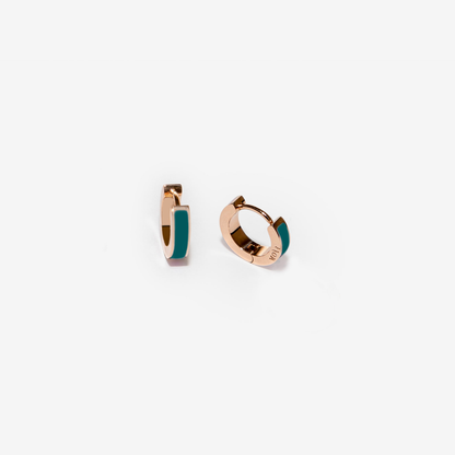 Inside petroleum blue earrings