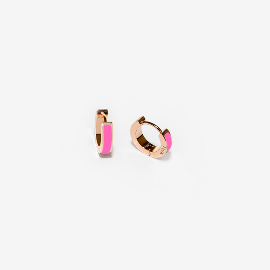 Inside fluo pink earrings
