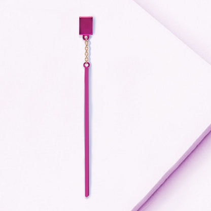 Gold and PVD single earring pendant