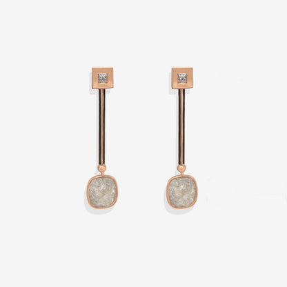 Diamond drop earrings