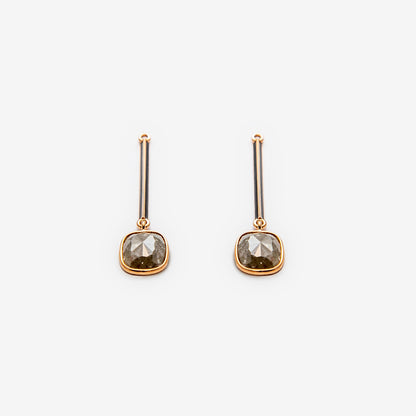 Diamond drop earrings