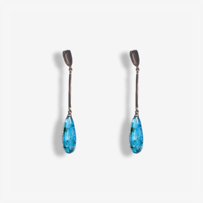 Серьги из Агатом и Горным Хрусталем 
