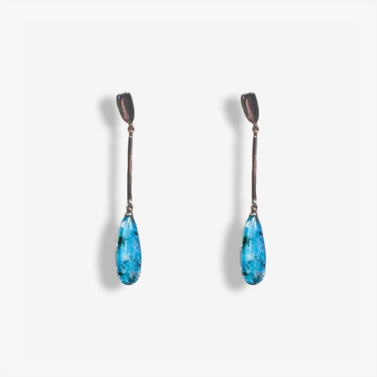 Серьги из Агатом и Горным Хрусталем 
